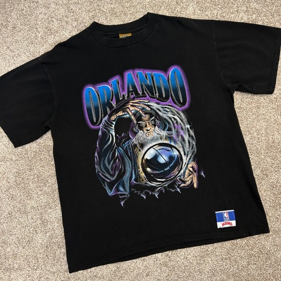 nutmeg mills Other - Vintage Orlando Magic Wizard Double Sided Tshirt Men Large Nutmeg Mills 1993 90s